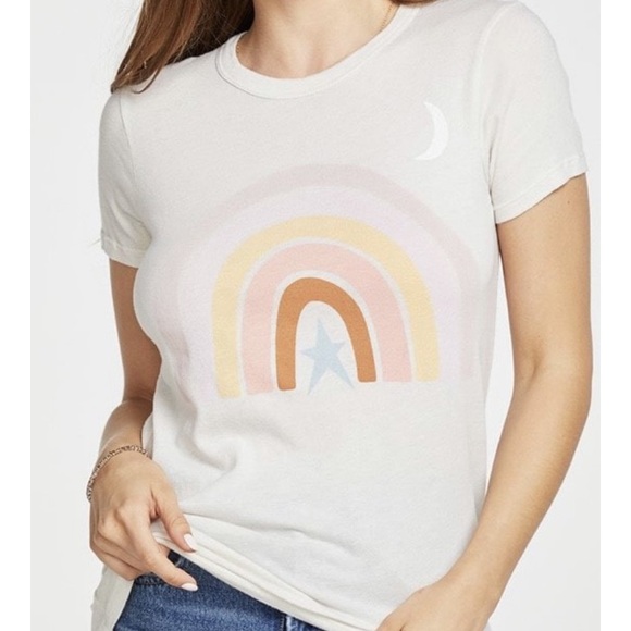 Chaser Pastel Rainbow Moonshine Tee NWT - Picture 4 of 10
